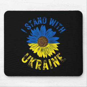 Unterstütze Ukraine Ich stehe mit der ukrainischen Mousepad