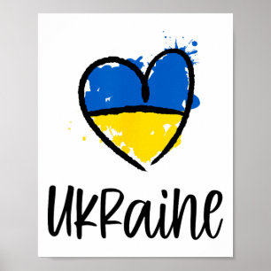 Unterstütze Ukraine Ich stehe mit der ukrainischen Poster