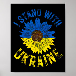 Unterstütze Ukraine Ich stehe mit der ukrainischen Poster