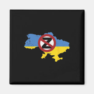 Unterstütze Ukraine Ich stehe mit Ukraine 2 Magnet