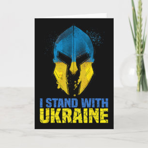 Unterstütze Ukraine Ich stehe mit Ukraine Spartani Karte