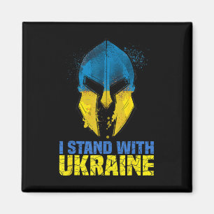 Unterstütze Ukraine Ich stehe mit Ukraine Spartani Magnet