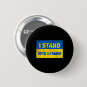 Unterstütze Ukraine Ich stehe mit Ukraine Ukrainis Button (Vorne & Hinten)