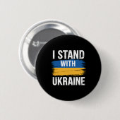 Unterstütze Ukraine Ich stehe mit Ukraine Ukrainis Button (Vorne & Hinten)