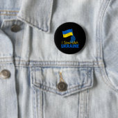 Unterstütze Ukraine Ich stehe mit Ukraine Ukrainis Button (Beispiel)