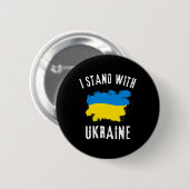 Unterstütze Ukraine Ich stehe mit Ukraine Ukrainis Button (Vorne & Hinten)