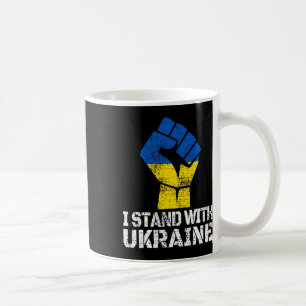 Unterstütze Ukraine Ich stehe mit Ukraine Ukrainis Kaffeetasse