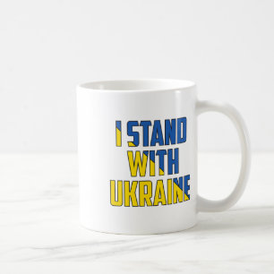 Unterstütze Ukraine Ich stehe mit Ukraine Ukrainis Kaffeetasse