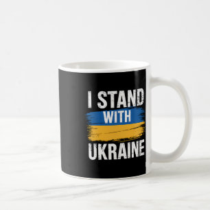 Unterstütze Ukraine Ich stehe mit Ukraine Ukrainis Kaffeetasse