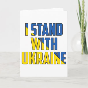 Unterstütze Ukraine Ich stehe mit Ukraine Ukrainis Karte