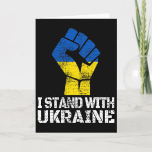 Unterstütze Ukraine Ich stehe mit Ukraine Ukrainis Karte