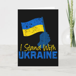 Unterstütze Ukraine Ich stehe mit Ukraine Ukrainis Karte