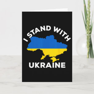 Unterstütze Ukraine Ich stehe mit Ukraine Ukrainis Karte