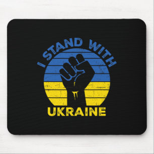 Unterstütze Ukraine Ich stehe mit Ukraine Ukrainis Mousepad