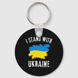 Unterstütze Ukraine Ich stehe mit Ukraine Ukrainis Schlüsselanhänger