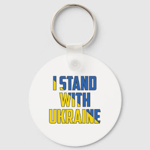 Unterstütze Ukraine Ich stehe mit Ukraine Ukrainis Schlüsselanhänger