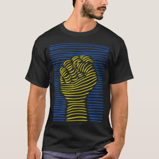Unterstütze Ukraine Ich stehe mit Ukraine Ukrainis T-Shirt