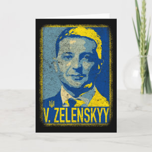 Unterstütze Ukraine Ich stehe mit Ukraine Volodymy Karte
