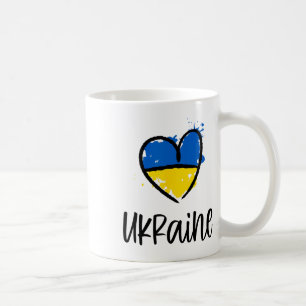 Unterstütze Ukraine Ich stehe mit ukrainischer Fla Kaffeetasse