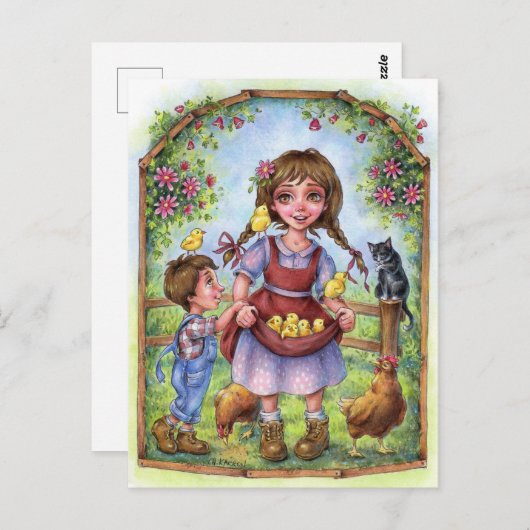 Unterstützen der Hände Postkarte (Vorne/Hinten)