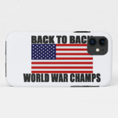 Unterstützen Sie 2 hinteren Weltkrieg-Champions Case-Mate iPhone Hülle (Rückseite (Horizontal))
