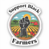 Unterstützen Sie Black Bauern Aufkleber (Vorderseite)