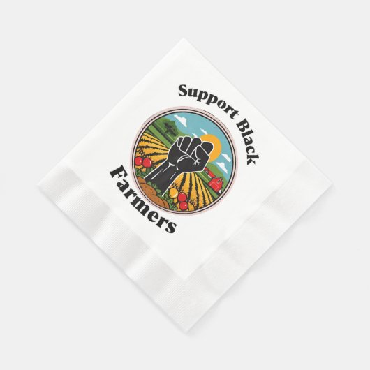 Unterstützen Sie Black Bauern Serviette (Ecke)