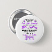 Unterstützen Sie Crohn's & Colitis Kriegergeschenk Button (Vorne & Hinten)
