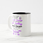 Unterstützen Sie Crohn's & Colitis Kriegergeschenk Zweifarbige Tasse (Vorderseite Links)