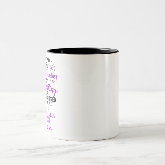 Unterstützen Sie Crohn's & Colitis Kriegergeschenk Zweifarbige Tasse (Mittel)