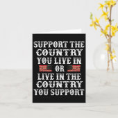 Unterstützen Sie das Land, in dem Sie am 4. Juli i Karte (Gelbe Blume)