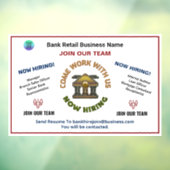 Unterstützen Sie das Logo für Gewollt Mitarbeiter Fensteraufkleber (Blatt 3)