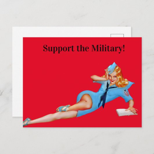 Unterstützen Sie das Militär! Postkarte (Vorne/Hinten)