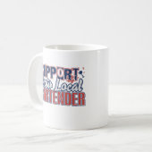 Unterstützen Sie den Spaß Ihres lokalen Barkeeper Kaffeetasse (Vorderseite Links)