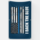 Unterstützen Sie die blaue dünne blaue Linie Banner (Vertikal)