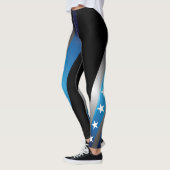 Unterstützen Sie die blauen Leggings (Links)