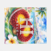 Unterstützen Sie die HIMELE-Wurfdecke 'Uli'uli Fleecedecke (Vorderseite (Horizontal))
