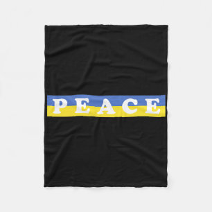 Unterstützen Sie die Ukraine und den Frieden in de Fleecedecke