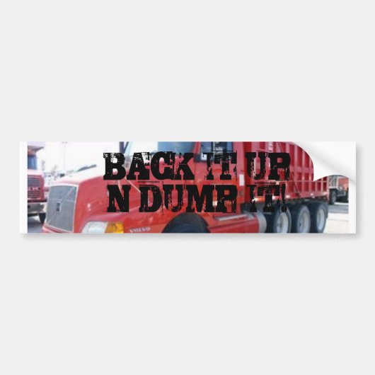 UNTERSTÜTZEN SIE ES HERAUF N-DUMP ES! AUTOAUFKLEBER (Vorne)