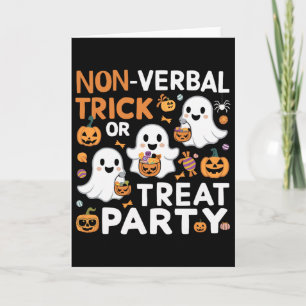Unterstützen Sie Halloween Gruselig Autistischer T Karte