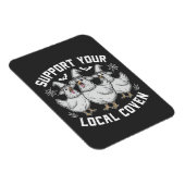 Unterstützen Sie Ihr lokales Coven Rooster Hallowe Magnet (Rechte Seite)