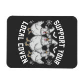 Unterstützen Sie Ihr lokales Coven Rooster Hallowe Magnet (Horizontal)