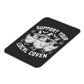 Unterstützen Sie Ihr lokales Coven Rooster Hallowe Magnet (Linke Seite)