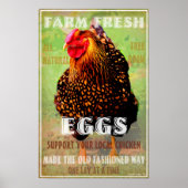 Unterstützen Sie Ihr lokales Hühnchen von Heather Poster (Vorne)