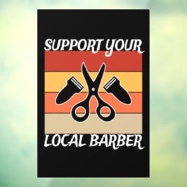 Unterstützen Sie Ihr lokales Netzwerk Fensteraufkleber