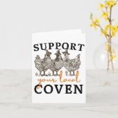 Unterstützen Sie Ihre einheimische Coven Funny Far Karte (Gelbe Blume)