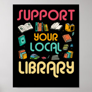 Unterstützen Sie Ihre Leser von Bibliotheken in Ih Poster