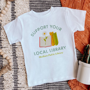 Unterstützen Sie Ihre Lokale Bibliothek Benutzerde Baby T-shirt