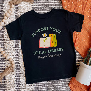 Unterstützen Sie Ihre Lokale Bibliothek Benutzerde Baby T-shirt