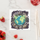 Unterstützen Sie Ihre lokalen Pflanze Serviette (Beispiel)